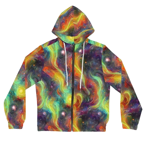 Dreamfire Spiral on a Women's Full-Zip Hoodie