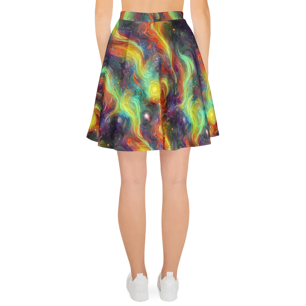 Dreamfire Spiral on Skater Skirt — Back