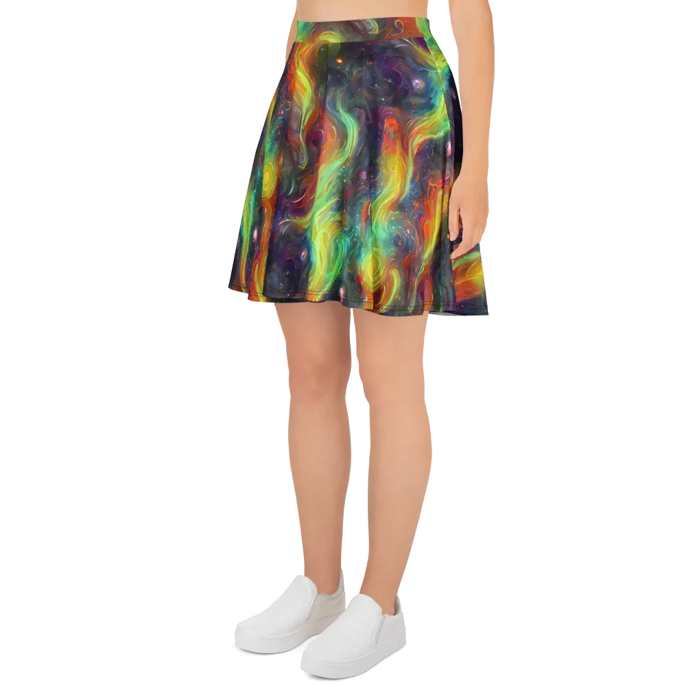 Dreamfire Spiral on Skater Skirt — Left