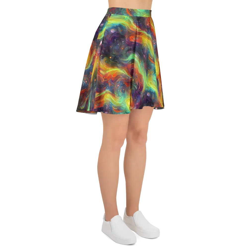 Dreamfire Spiral on Skater Skirt — Right
