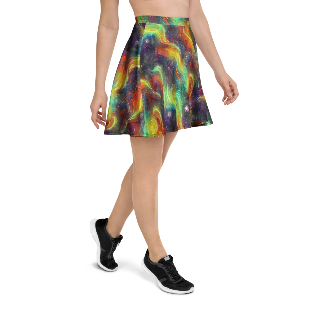 Dreamfire Spiral on Skater Skirt — Right