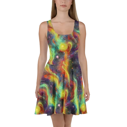 Dreamfire Spiral on a Skater Dress