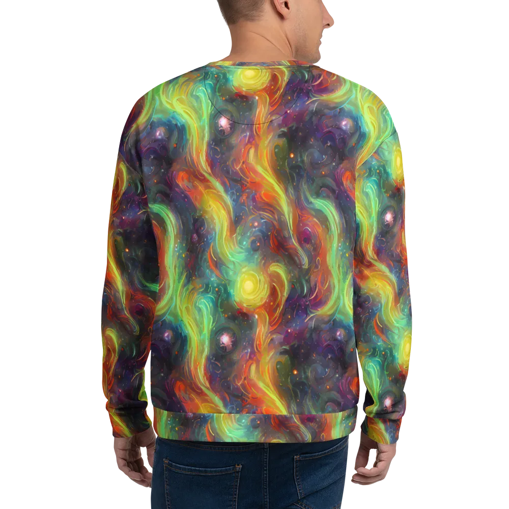 Dreamfire Spiral on Sweatshirt — Back