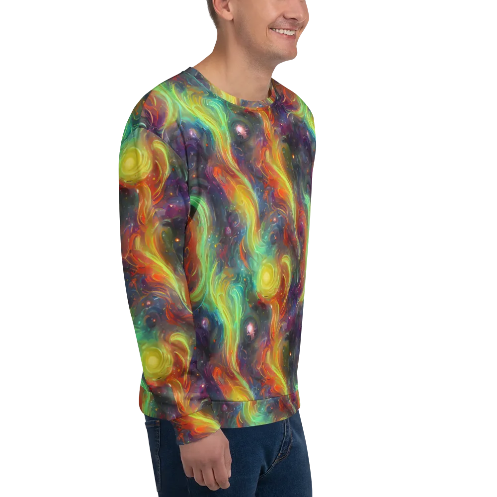 Dreamfire Spiral on Sweatshirt — Right Front