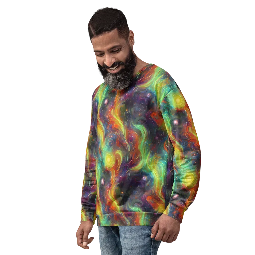 Dreamfire Spiral on Sweatshirt — Left Front