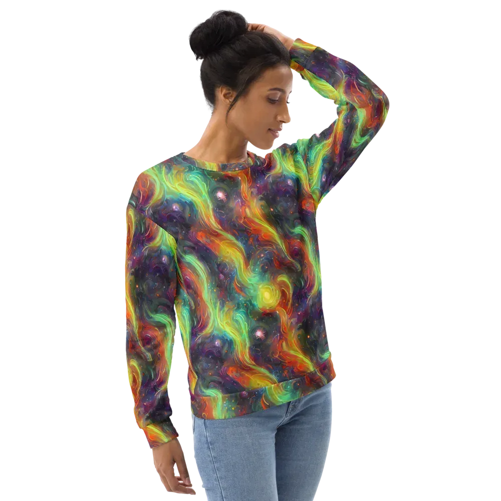 Dreamfire Spiral on Sweatshirt — Right Front