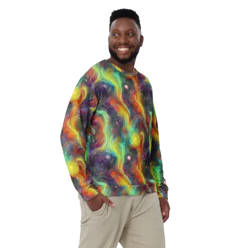 Dreamfire Spiral on a Sweatshirt