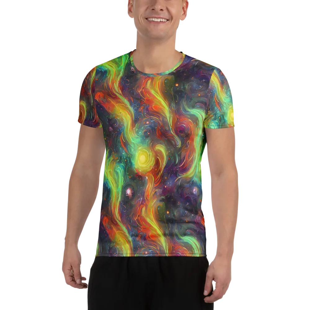 Dreamfire Spiral on Men's Athletic T-Shirt — Front