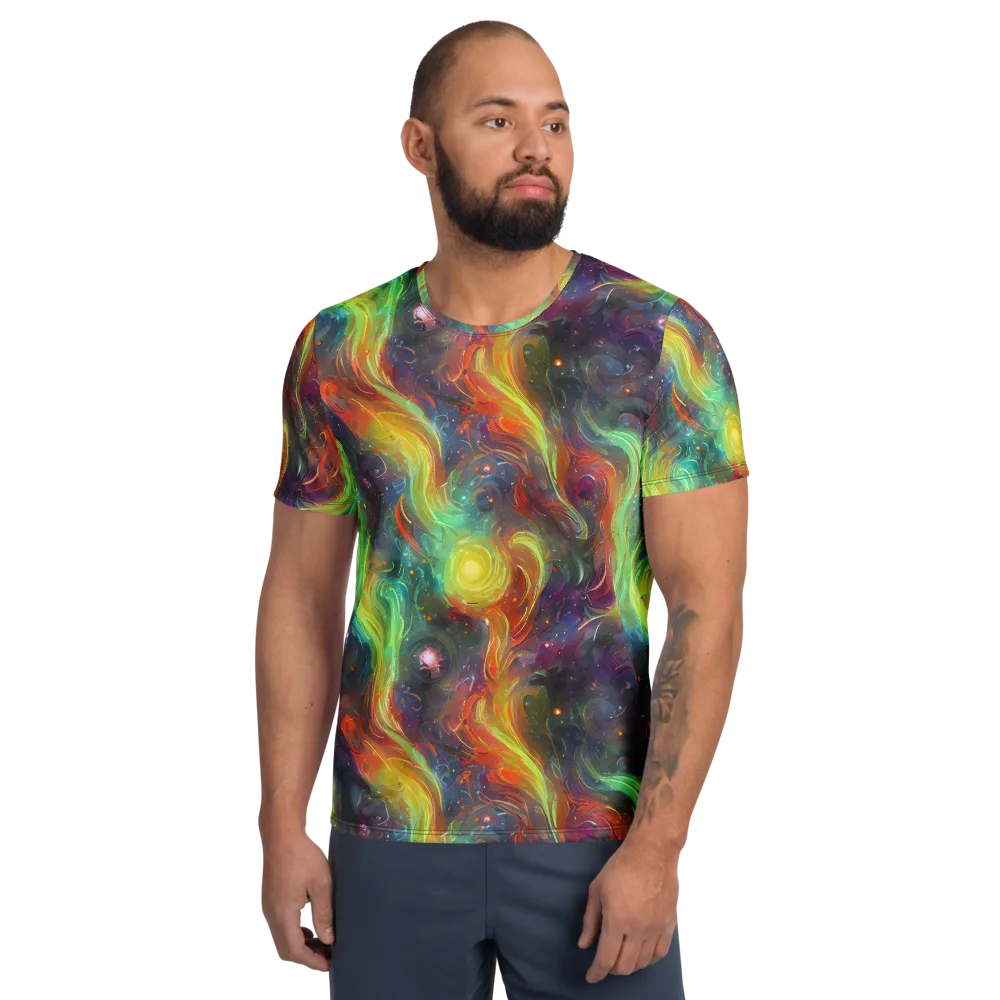 Dreamfire Spiral on Men's Athletic T-Shirt — Front