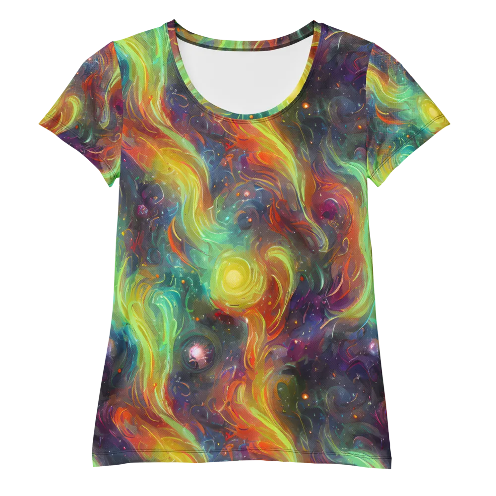 Dreamfire Spiral on Women's Athletic T-Shirt — Front