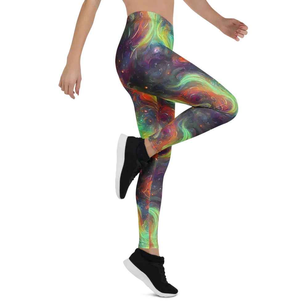 Dreamfire Spiral on Leggings — Right