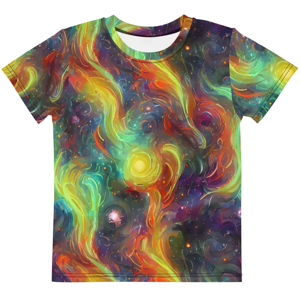 Dreamfire Spiral on Kids Crew Neck T-Shirt — Front