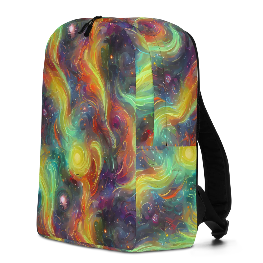 Dreamfire Spiral on Minimalist Backpack — Left