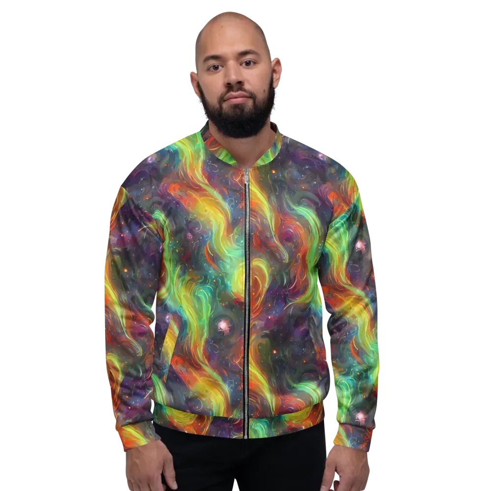Dreamfire Spiral on Bomber Jacket — Front