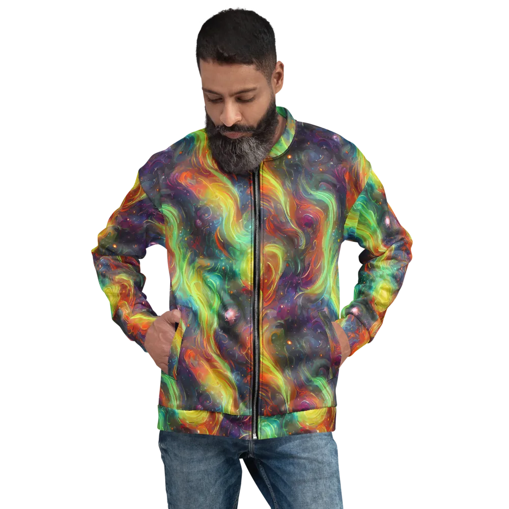 Dreamfire Spiral on Bomber Jacket — Front