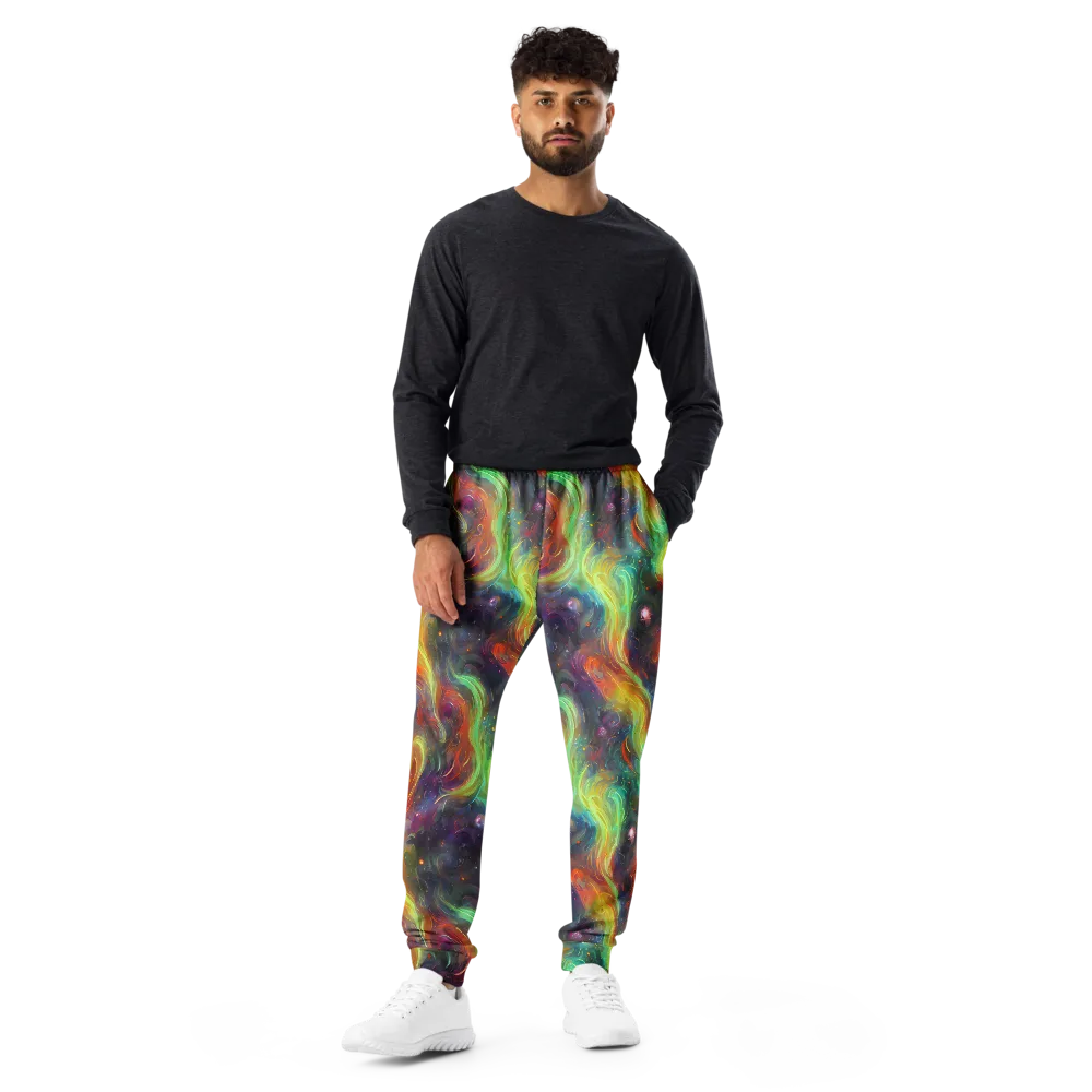 Dreamfire Spiral on Men's Joggers — Front