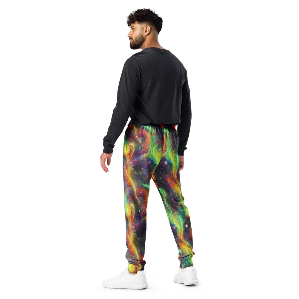 Dreamfire Spiral on Men's Joggers — Back