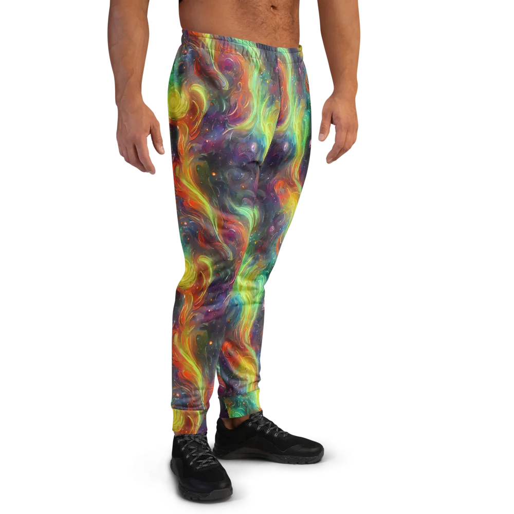 Dreamfire Spiral on Men's Joggers — Right