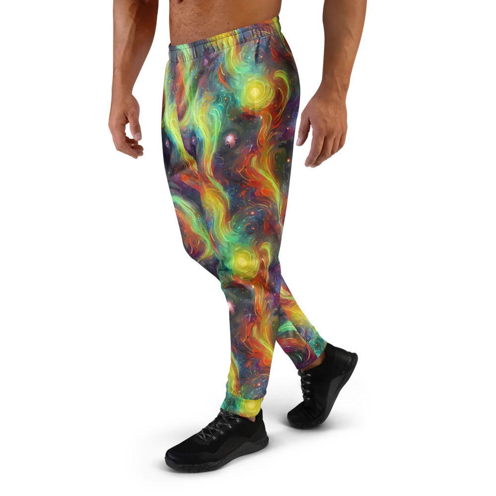 Dreamfire Spiral on Men's Joggers — Left