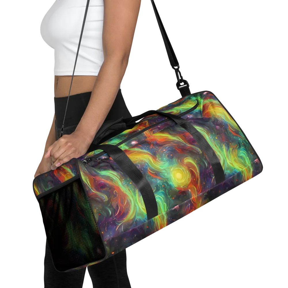 Dreamfire Spiral on Duffle Bag — Front