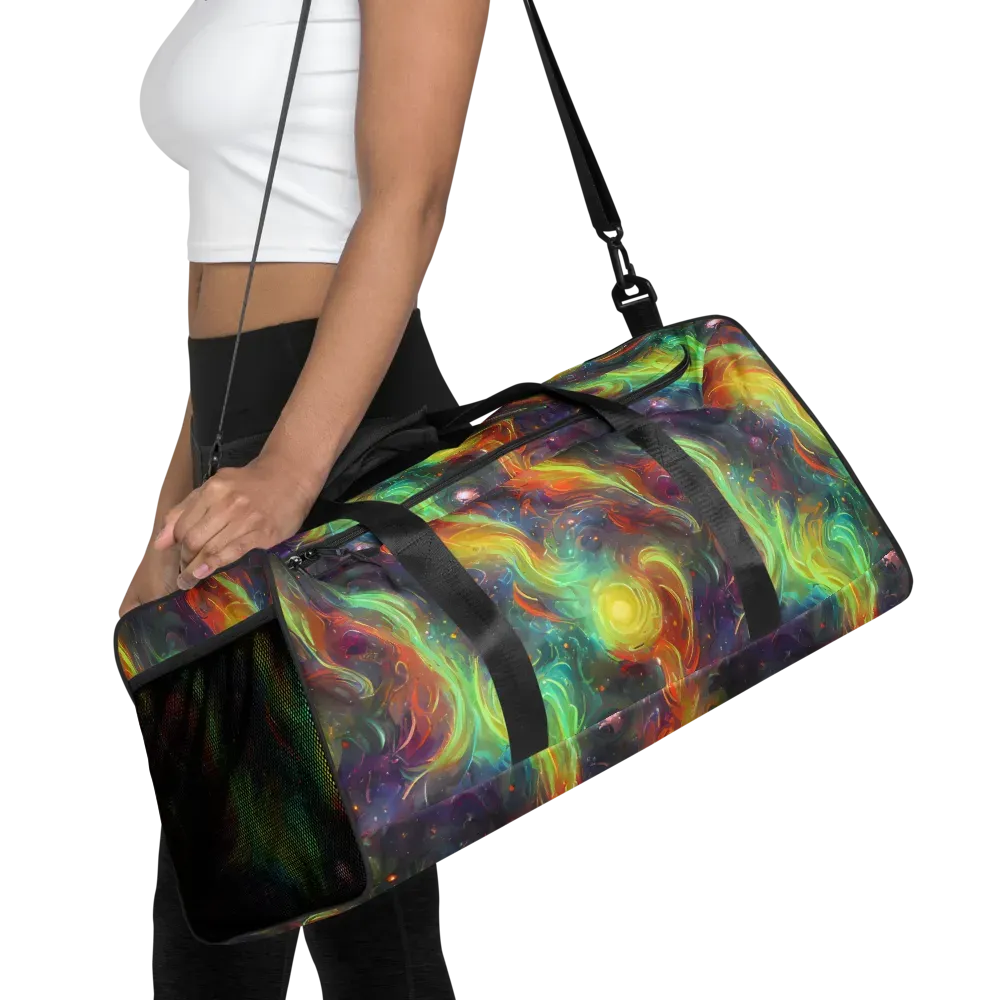 Dreamfire Spiral on Duffle Bag — Front