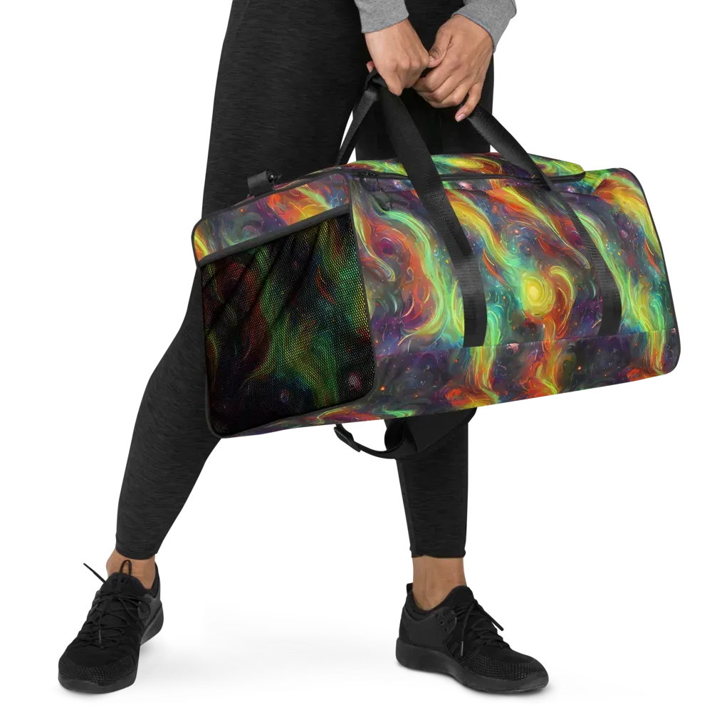 Dreamfire Spiral on Duffle Bag — Right Front