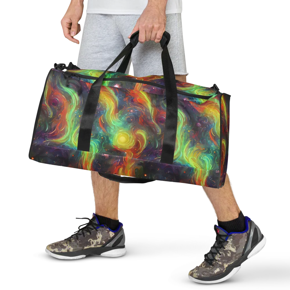 Dreamfire Spiral on Duffle Bag — Front
