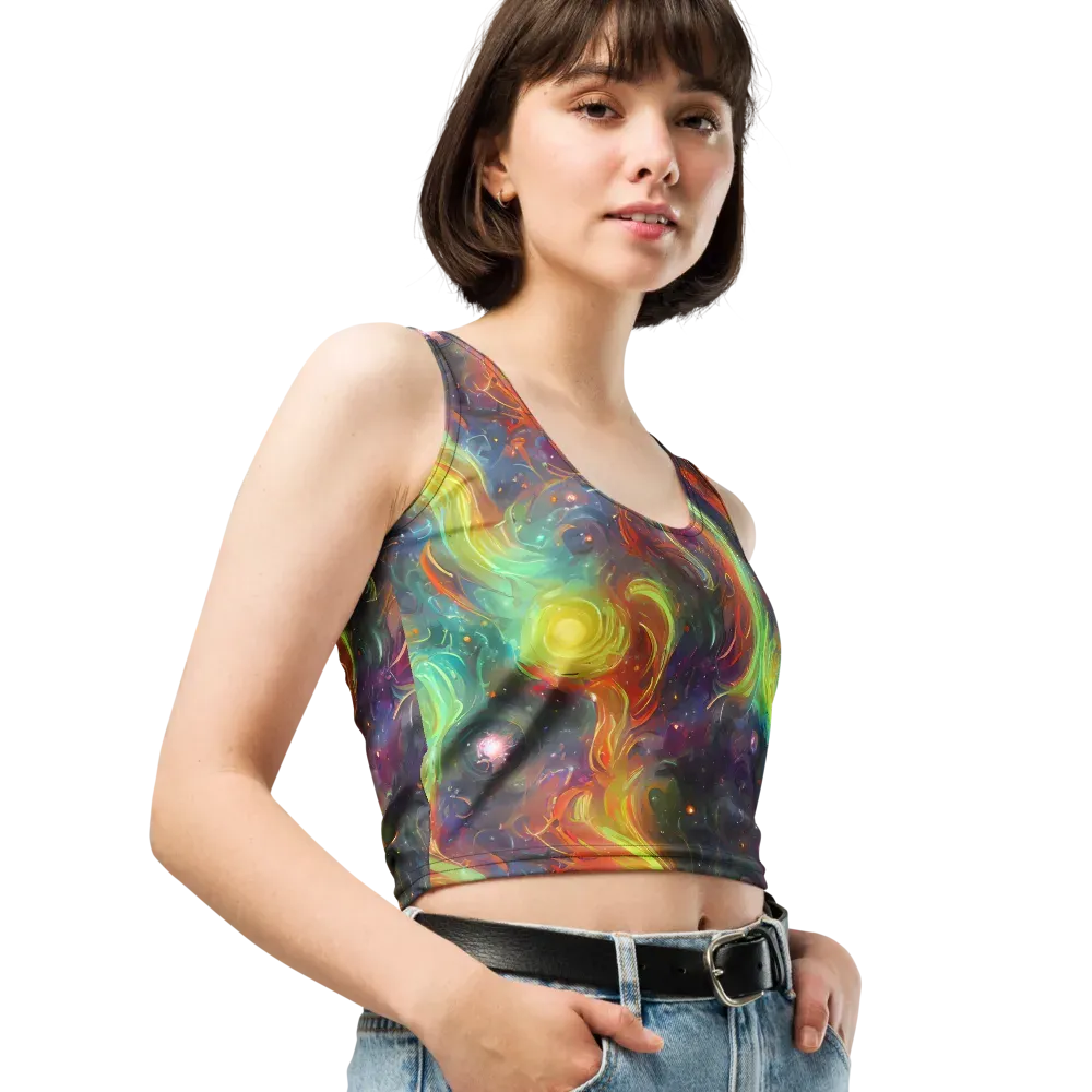Dreamfire Spiral on Crop Top — Right Front