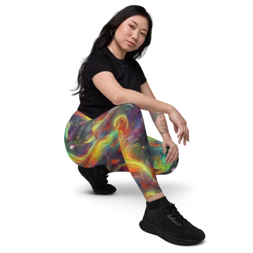 Dreamfire Spiral on a Leggings with Pockets