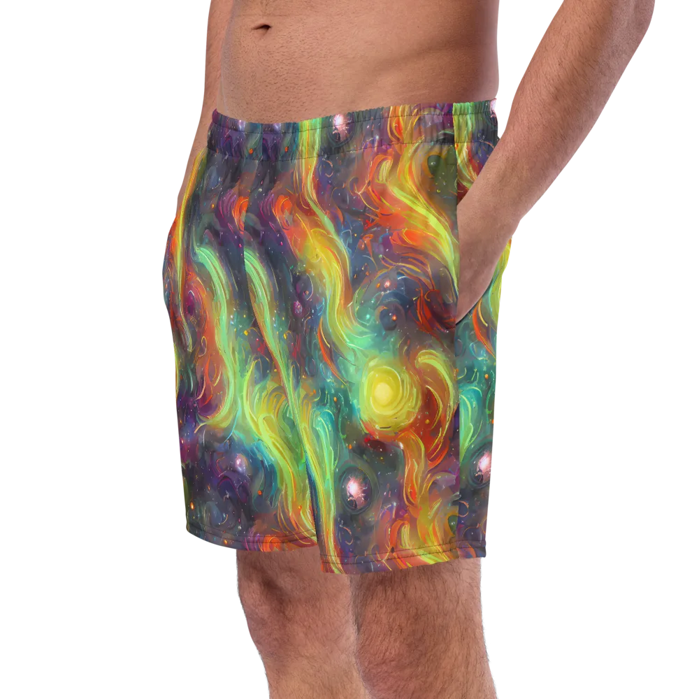 Dreamfire Spiral on Swim Trunks — Left Front