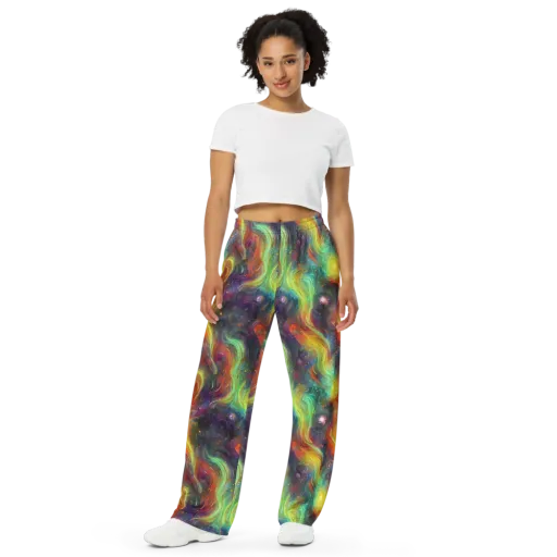 Dreamfire Spiral on a Wide-Leg Pants