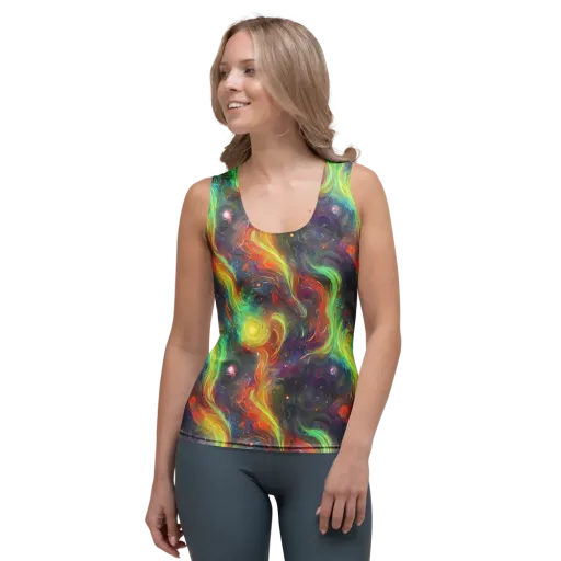 Dreamfire Spiral on a Women's Tank Top