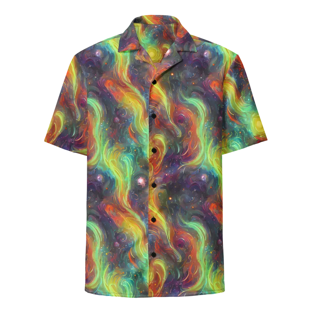 Dreamfire Spiral on Button Shirt — Front