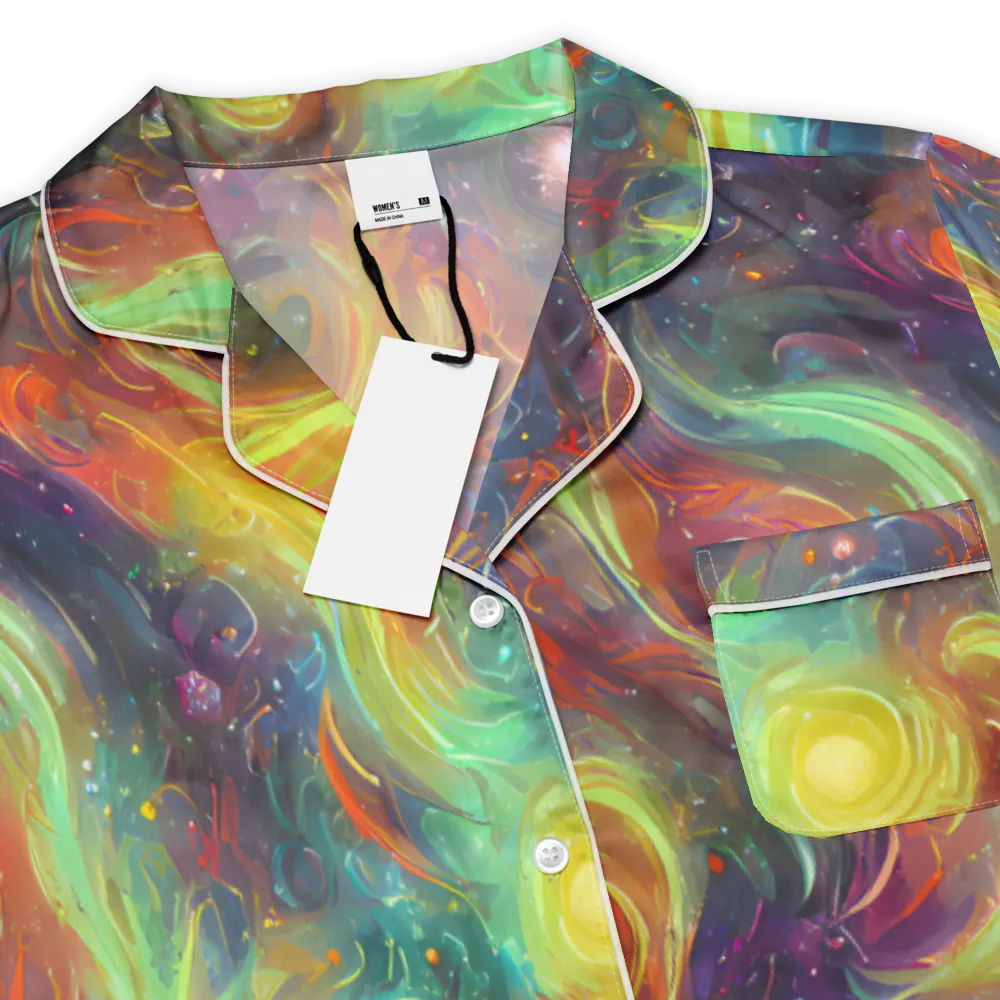 Dreamfire Spiral on Women's Short Sleeve Pajama Top — Product details