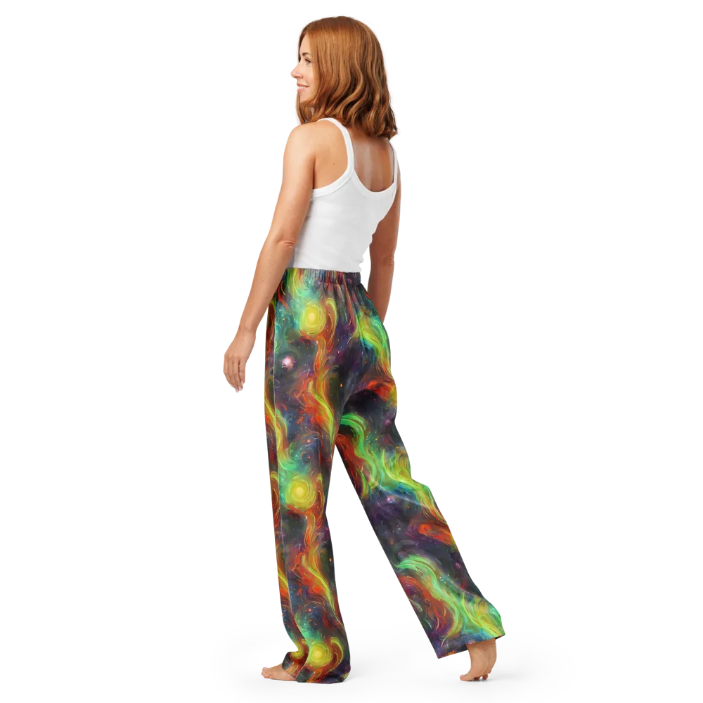 Dreamfire Spiral on Women's Pajama Pants — Back