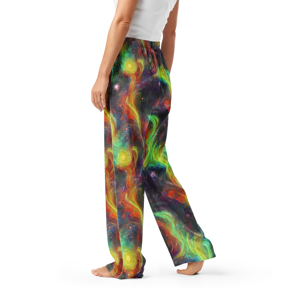 Dreamfire Spiral on Women's Pajama Pants — Left