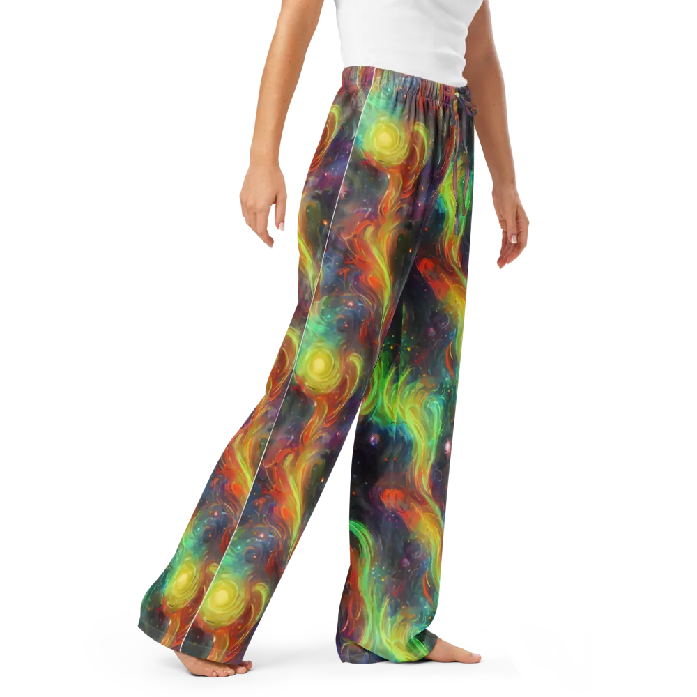 Dreamfire Spiral on Women's Pajama Pants — Right Front