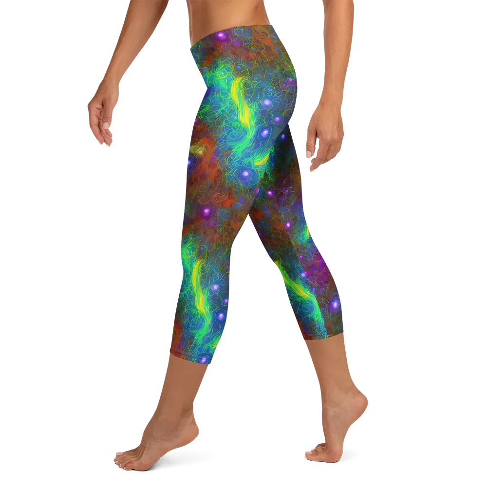 Orbital Thicket on Capri Leggings — Left