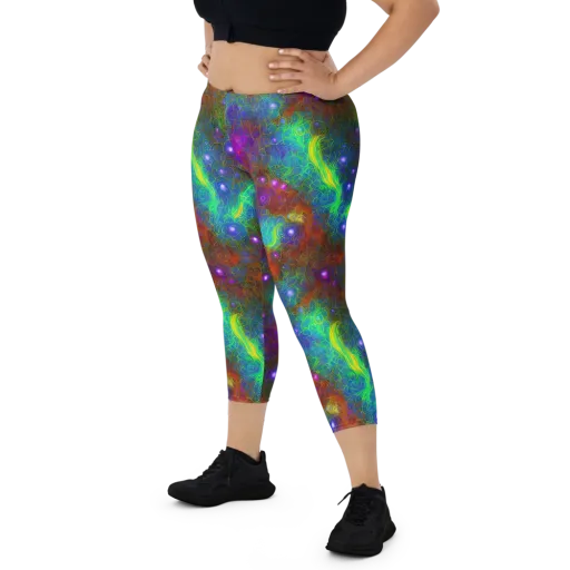 Orbital Thicket on a Capri Leggings