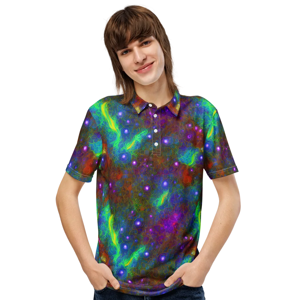 Orbital Thicket on Men's Slim Fit Polo Shirt — Front