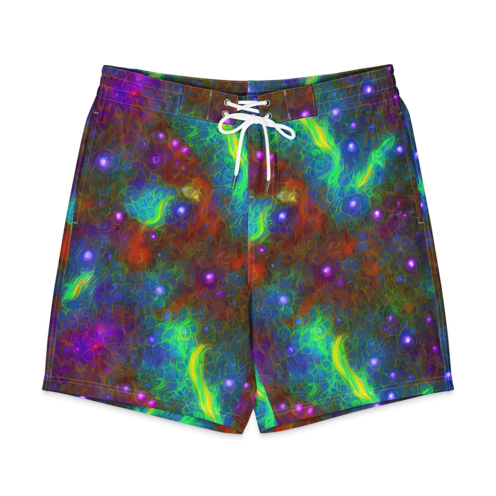 Orbital Thicket on Men's Board Shorts — Front