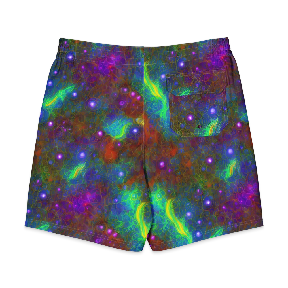 Orbital Thicket on Men's Board Shorts — Back