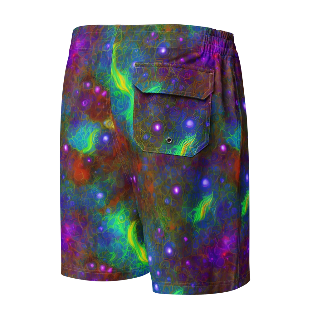 Orbital Thicket on Men's Board Shorts — Back