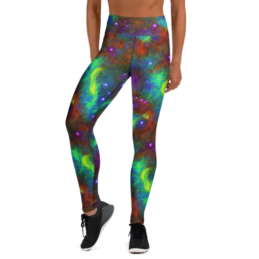 Orbital Thicket on a Yoga Leggings