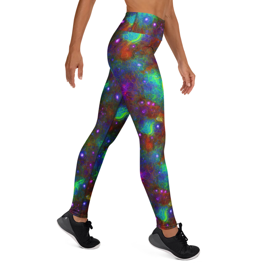 Orbital Thicket on Yoga Leggings — Right