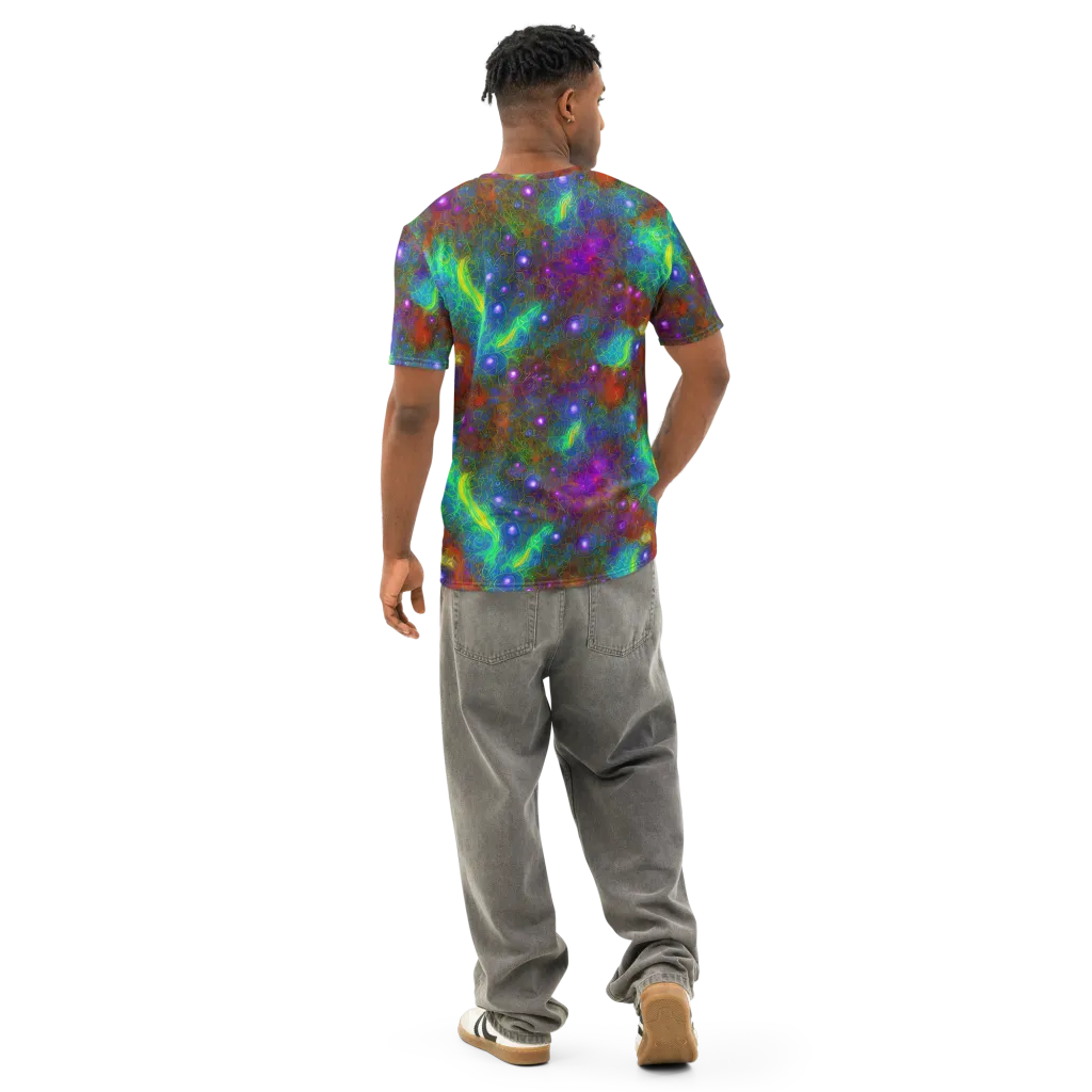 Orbital Thicket on Men's Cotton Crew Neck T-Shirt — Back
