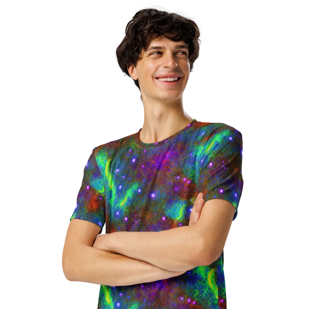 Orbital Thicket on Men's Crew Neck T-Shirt — Left Front