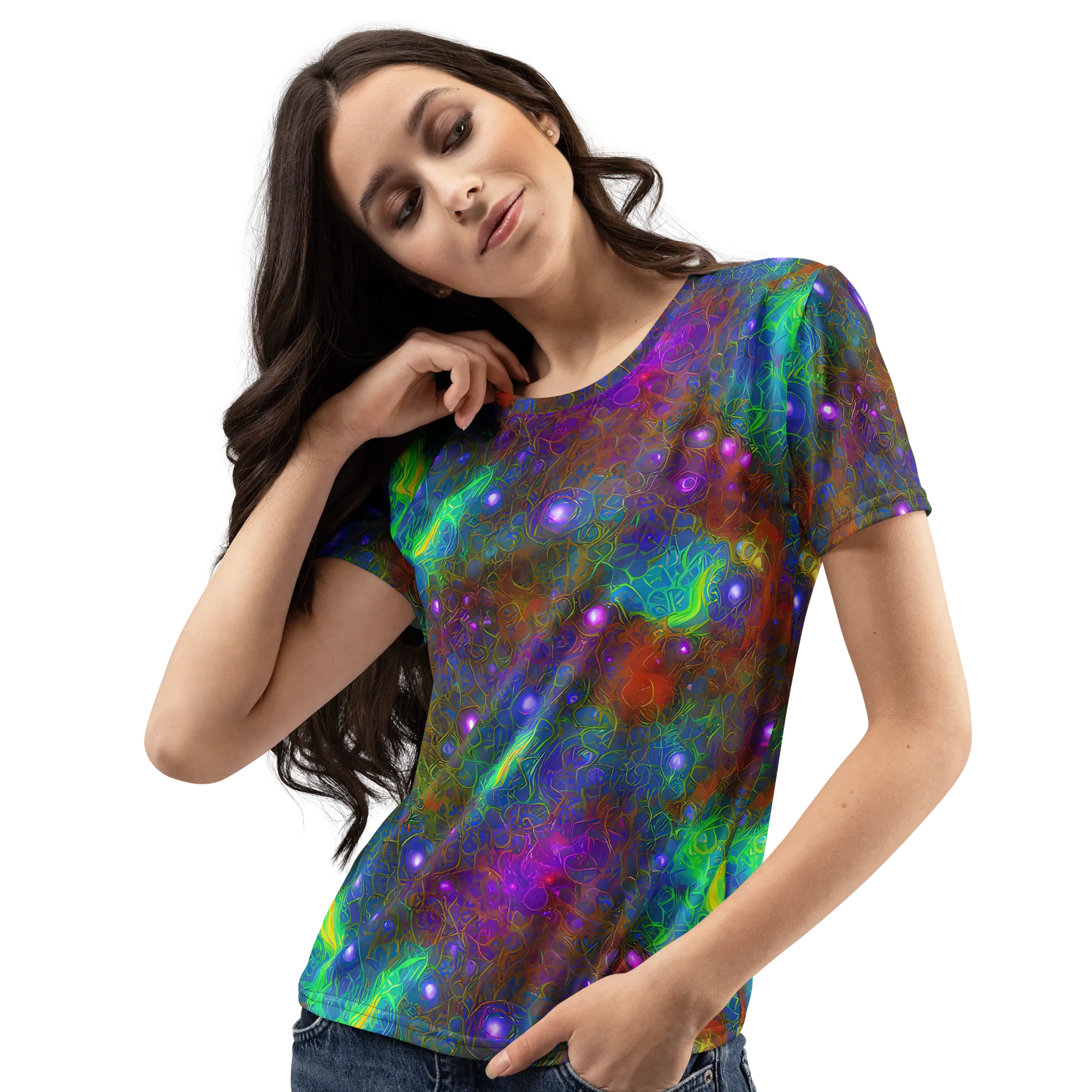 Orbital Thicket on Women's Crew Neck T-Shirt — Left Front