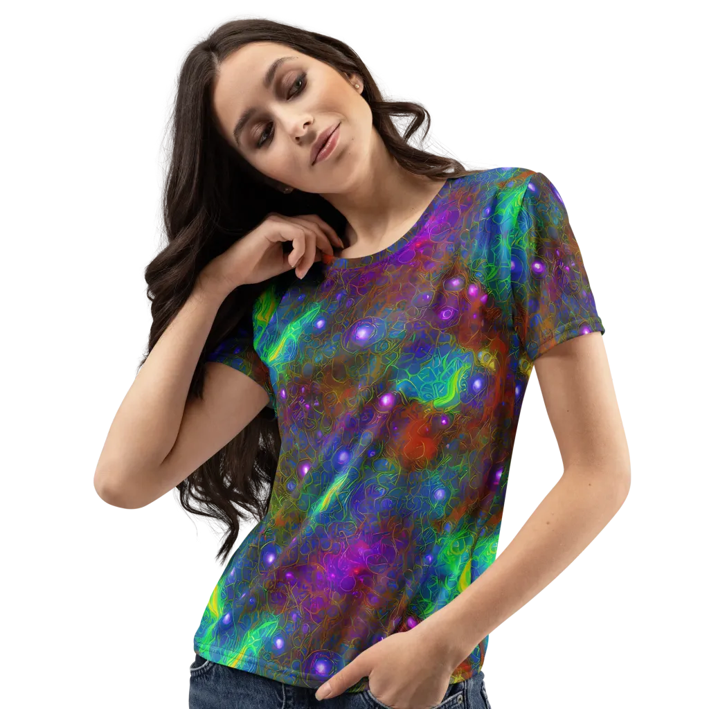 Orbital Thicket on Women's Crew Neck T-Shirt — Left Front