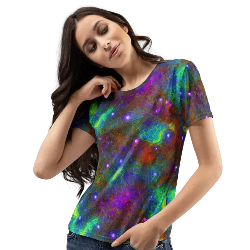 Orbital Thicket on a Women's Crew Neck T-Shirt